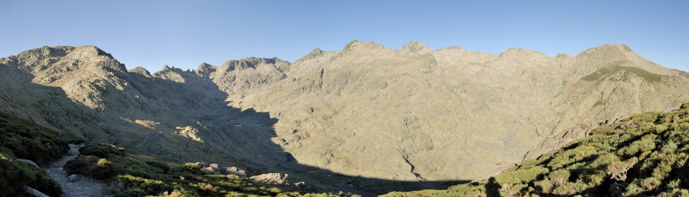 Panormica del Circo durante el descenso a la Laguna Grande