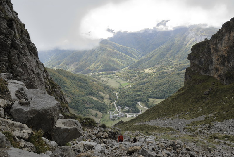 Fuente D desde la Canal de la Jenduda