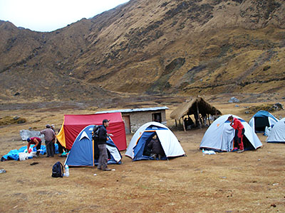 El campamento de la primera noche