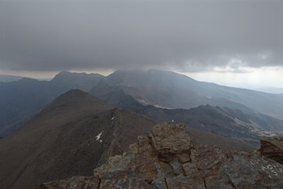 El Mulhacn bajo las nubes