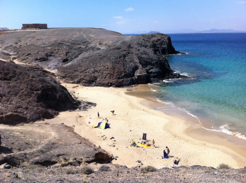 Cala anterior a los quioscos