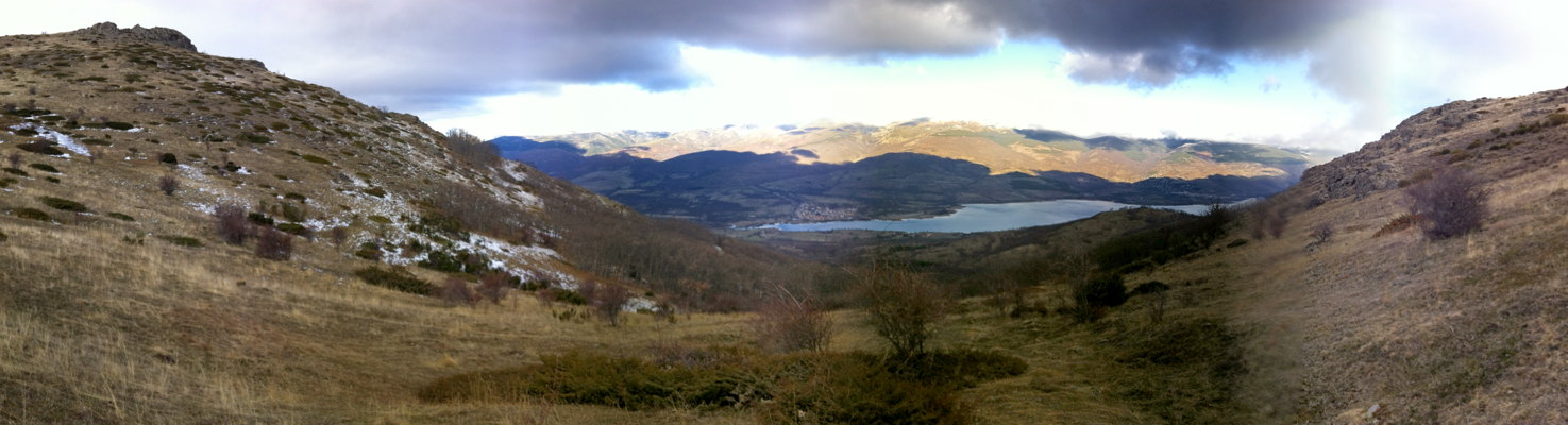 Panormica al inicio de la bajada