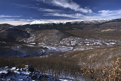 El valle del Lozoya a principios del invierno