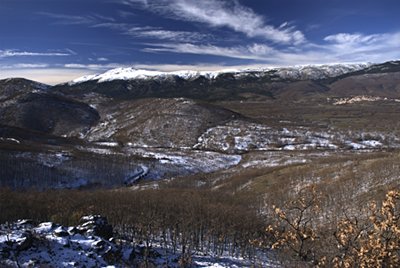 El valle del Lozoya a principios del invierno