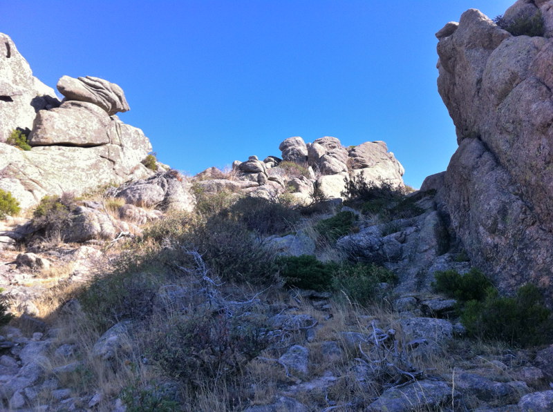 Llegando al Collado del Porrn