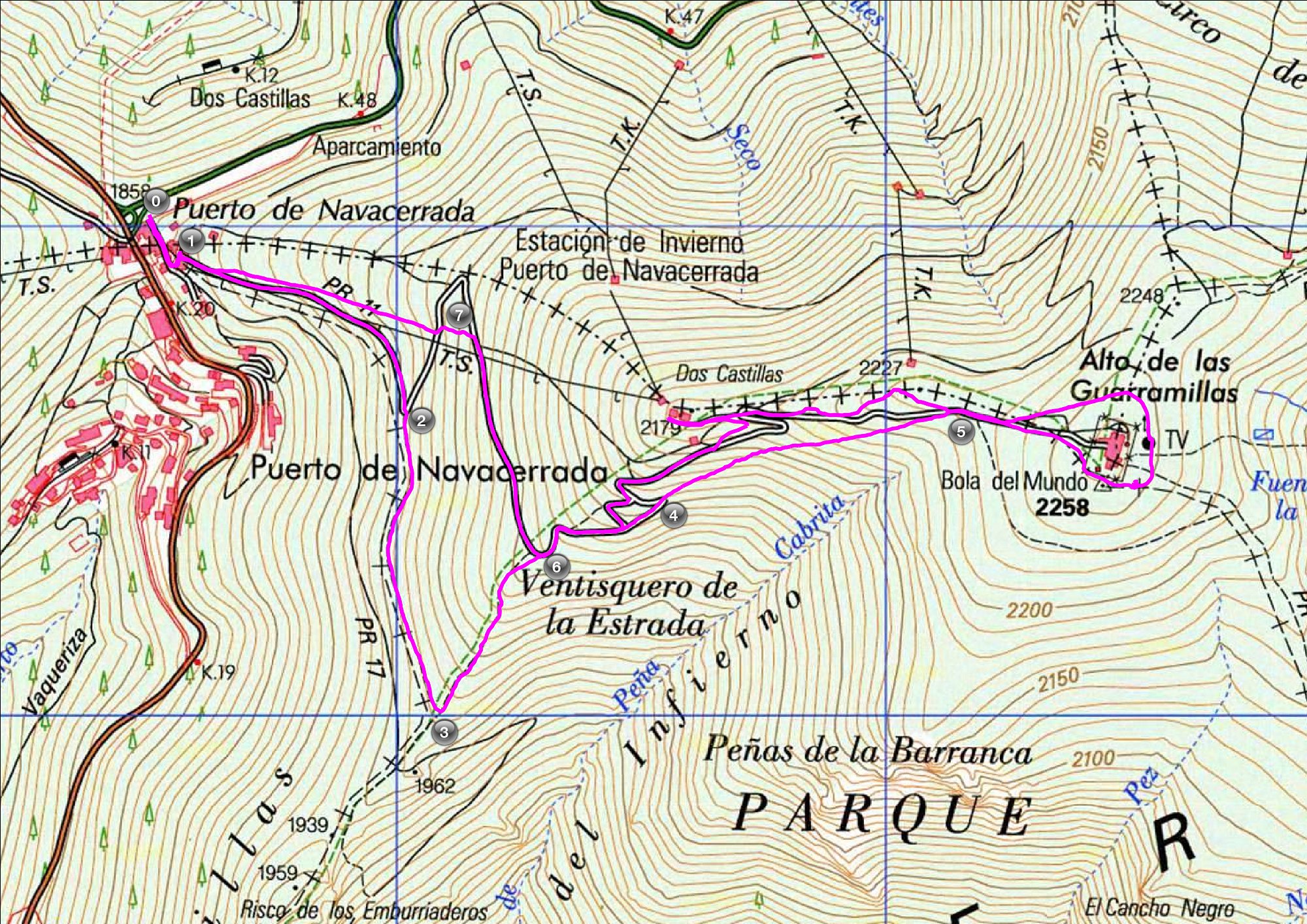 ruta navacerrada bola del mundo