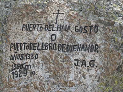 Inscripcin en el Puerto de Malangosto