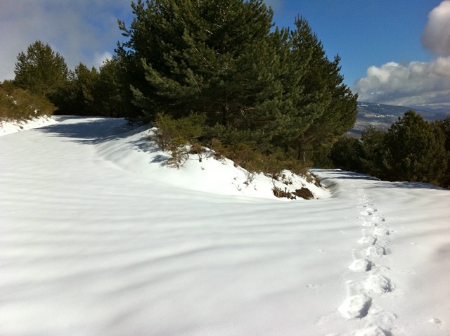 Pista de subida al Reventn