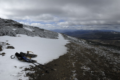 El fin del tramo nevado