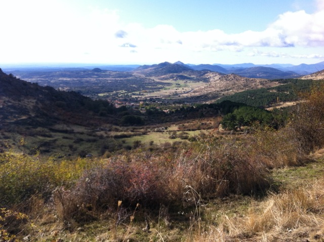 Paisaje durante el ascenso
