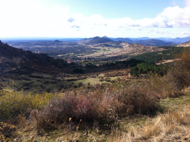 Paisaje durante el ascenso