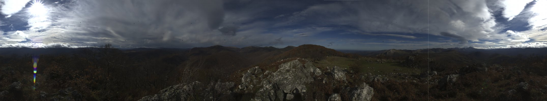 Panorámica en la segunda cima